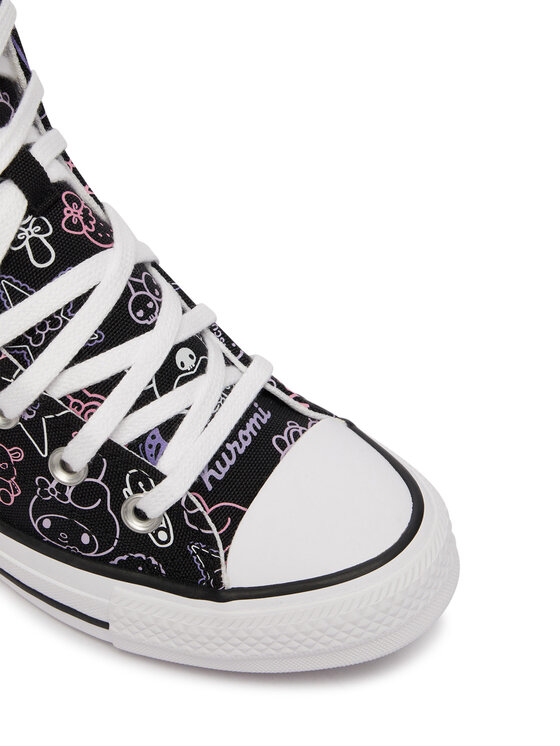 Converse Plátěnky Converse Chuck Taylor All Star Hi X My Melody Kuromi A24938C Černá