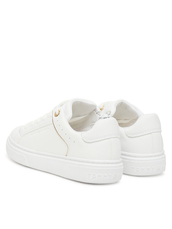 Tommy Hilfiger Сникърси Tommy Hilfiger Low Cut Lace Up Sneaker T3A9-33982-1355 D Бял