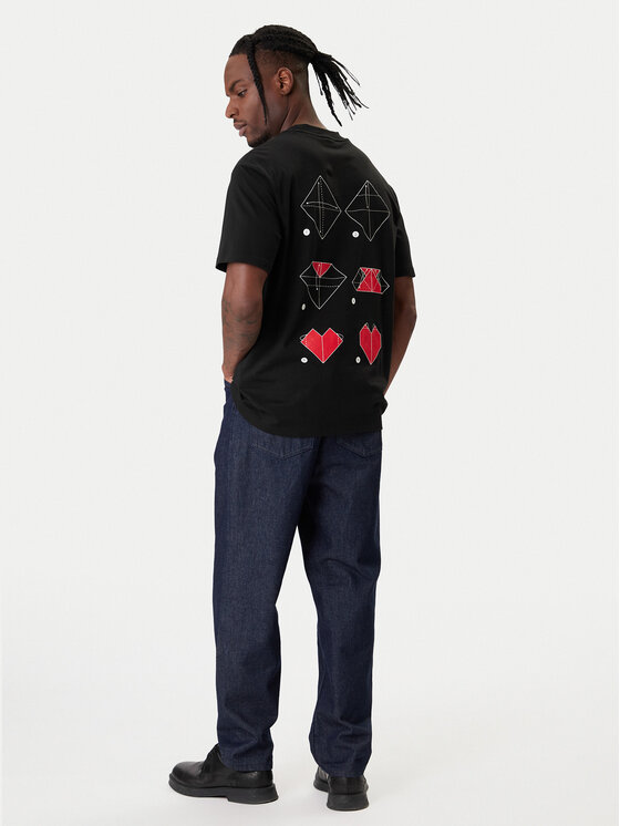 HUGO HUGO Camiseta Dalentin 50553429 Negro Relaxed Fit