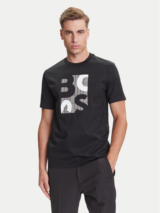 BOSS BOSS Camiseta H-Thompson 655 50543901 Negro Regular Fit