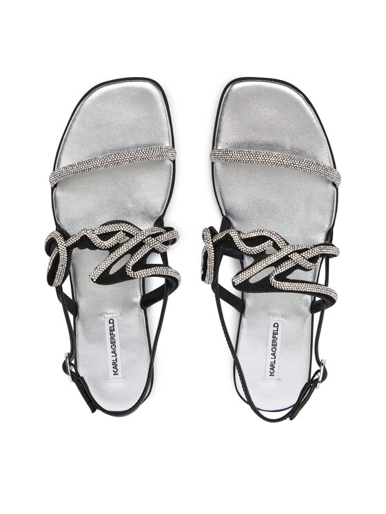 KARL LAGERFELD Босоніжки KARL LAGERFELD Olympia II KL87425C Чорний