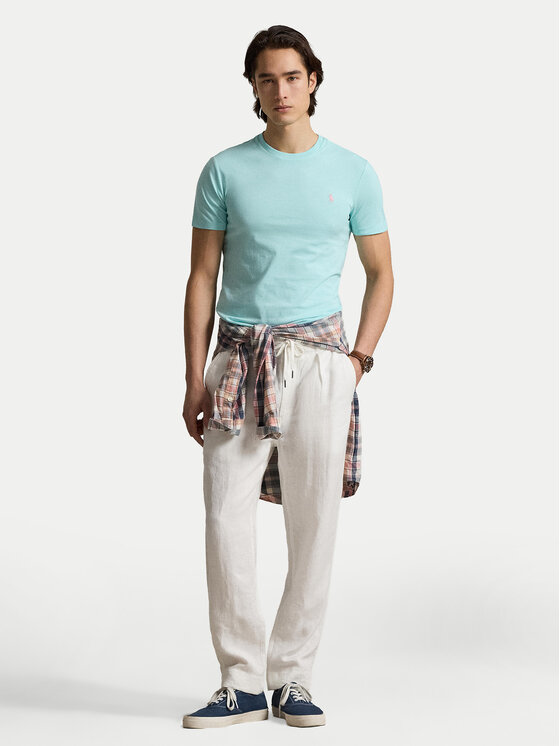 Polo Ralph Lauren Polo Ralph Lauren Camiseta 710671438506 Turquesa Custom Slim Fit