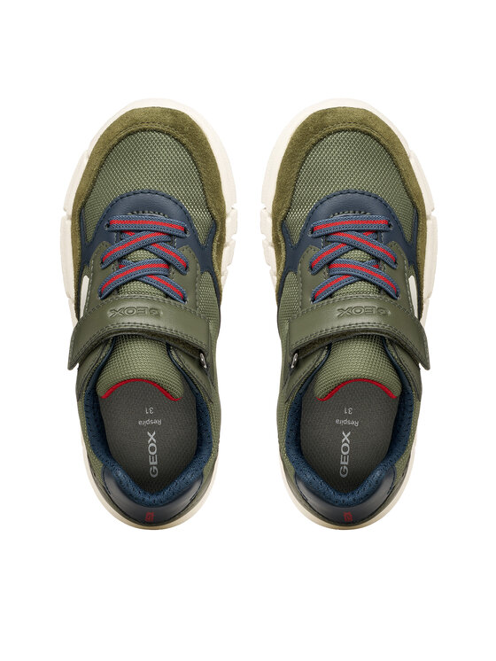 Geox Sneakersy Geox J Flexyper Boy J459BB 0FU22 C0938 D Zielony