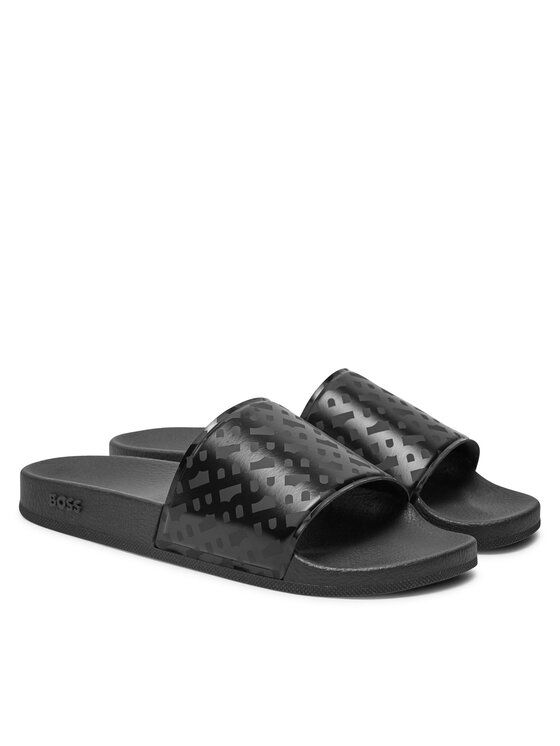 BOSS Nazouváky Boss Bay it Slid rbmn 50497833 Černá