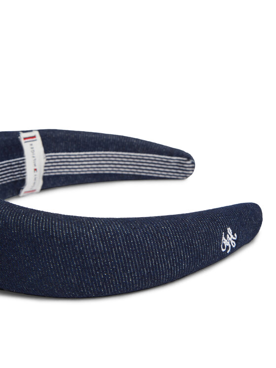 Tommy Hilfiger Obruč Tommy Hilfiger Denim Logo Padded Headband AW0AW18661 Tamnoplava