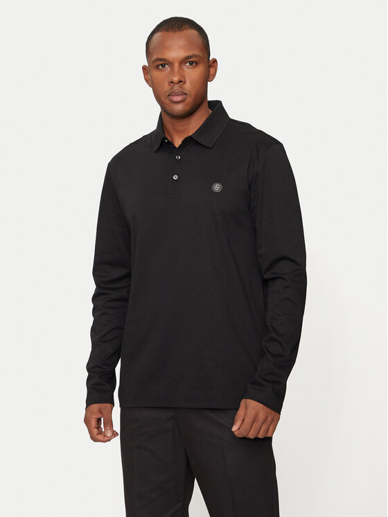 BOSS Boss Поло 50523917 Чорний Regular Fit