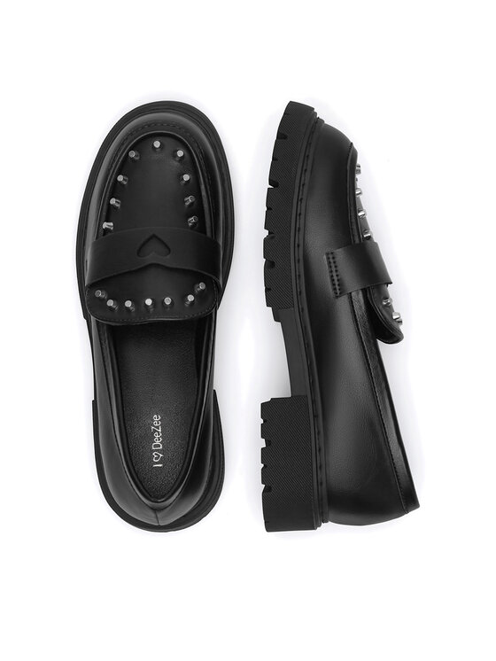 DeeZee Loafersy DeeZee CS6320-02 Černá