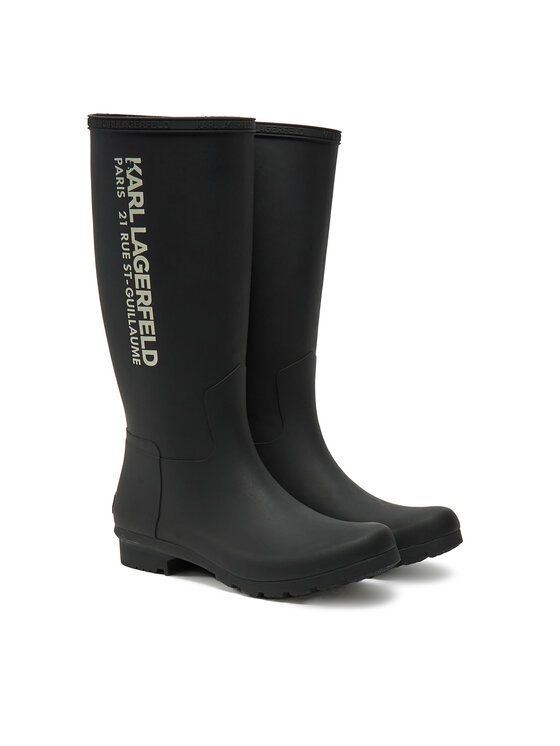 KARL LAGERFELD Holínky KARL LAGERFELD KL47085 Černá