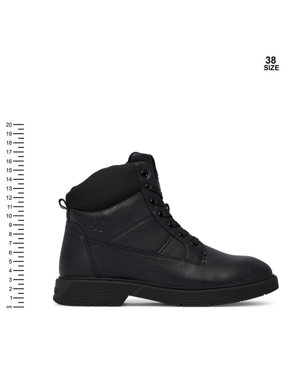 Calvin Klein Trzewiki Calvin Klein Lace-Up Bootie V3X5-83187-1695 D Czarny