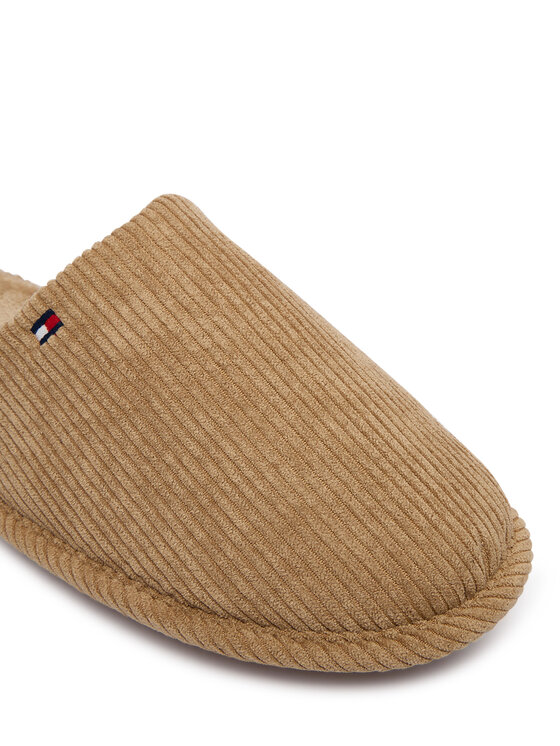 Tommy Hilfiger Copati Tommy Hilfiger Corduroy House Shoes FM0FM06019 Bež