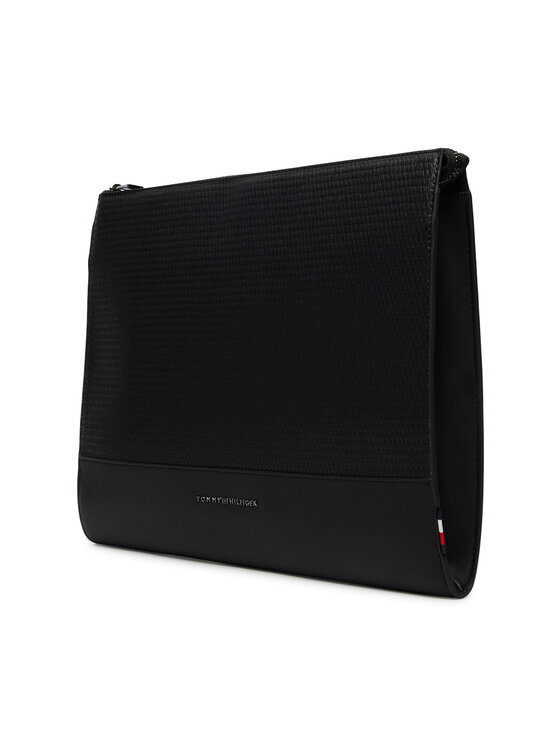 Tommy Hilfiger Θήκη για laptop Tommy Hilfiger Metal Logo Woven Laptop Sleeve AM0AM14303 Μαύρο