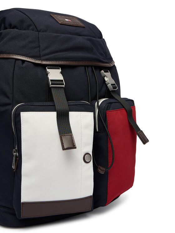 Tommy Hilfiger Mugursoma Tommy Hilfiger Th Casual Flag Backpack AM0AM14143 Tumši zils