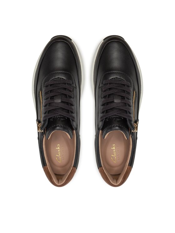 Clarks Tenisice Clarks Tivoli Zip 26176648 Crna
