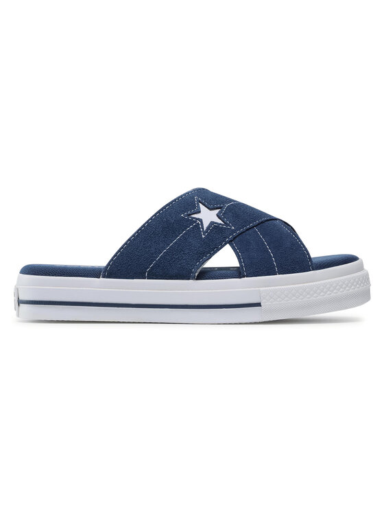 Converse Klapki Converse One Star Sandal Slip 564147C Granatowy