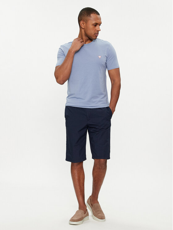 Guess Guess T-Shirt M2YI24 J1314 Μπλε Slim Fit
