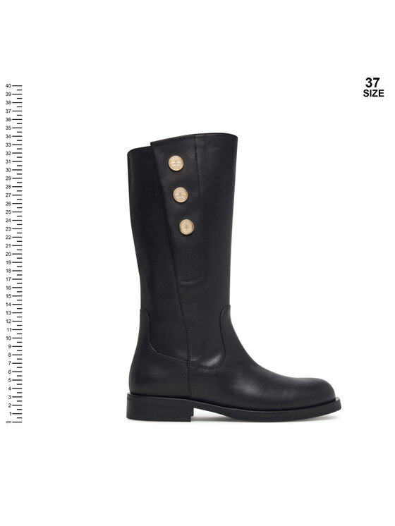 Elisabetta Franchi Jātnieku tipa zābaki Elisabetta Franchi F4A6-E0744-1251 Melns