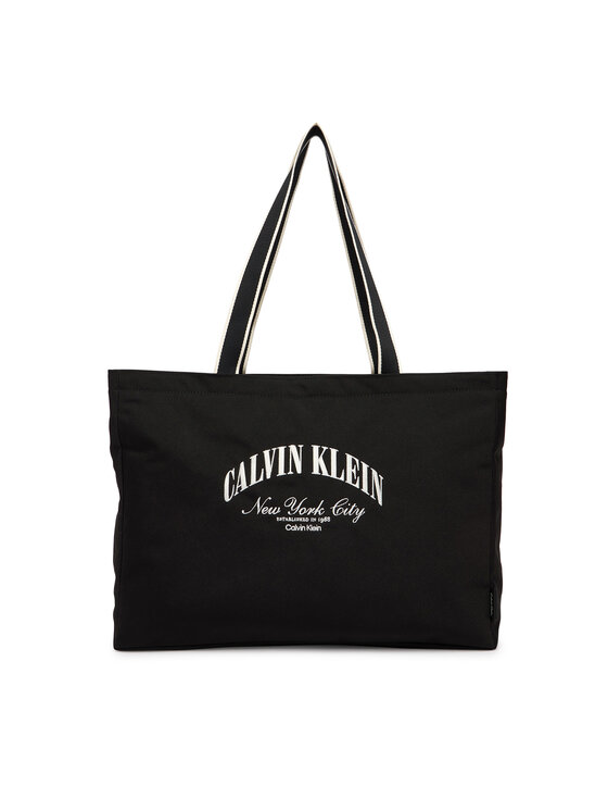 Calvin Klein Geantă Calvin Klein Graphic Capsule Tote LV04D3348G Negru