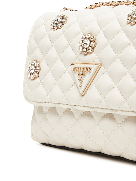 Guess Kabelka Guess Everlee Mini HWEG8 679780 Biela