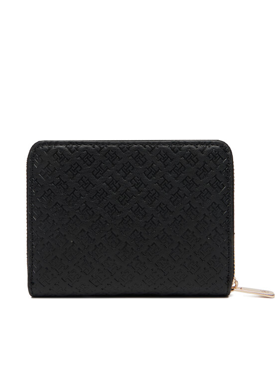 Tommy Hilfiger Portafoglio Tommy Hilfiger Th Icon Med Za W/Flap Mono AW0AW18474 Nero