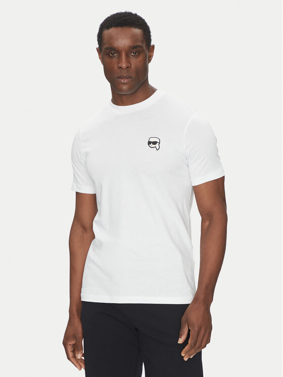 KARL LAGERFELD KARL LAGERFELD Majica 755710 500224 Bela Regular Fit