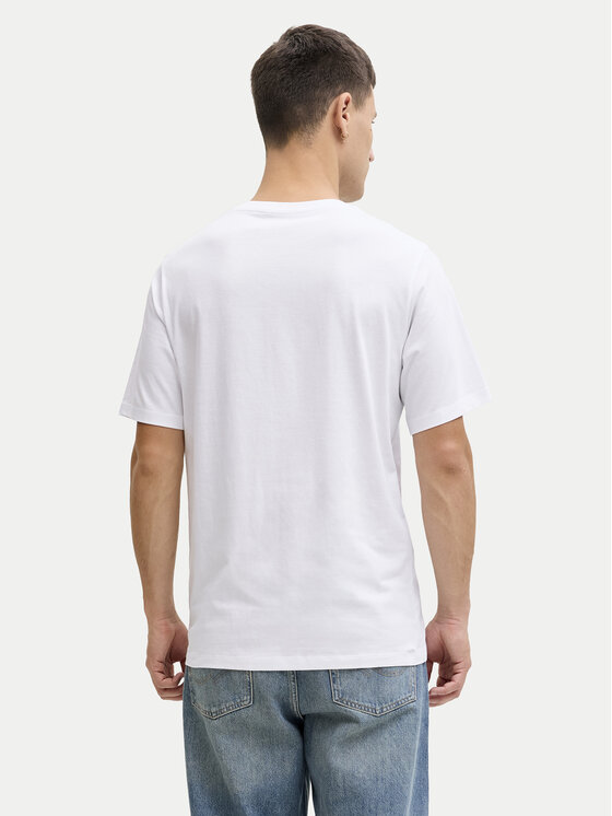 Jack & Jones Jack & Jones Camiseta Ejeff Logo 12288536 Blanco Regular Fit