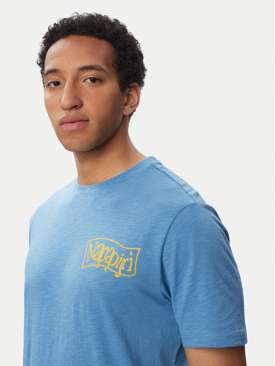 Napapijri Napapijri Camiseta S-Elior NP0A4HZY Azul Relaxed Fit