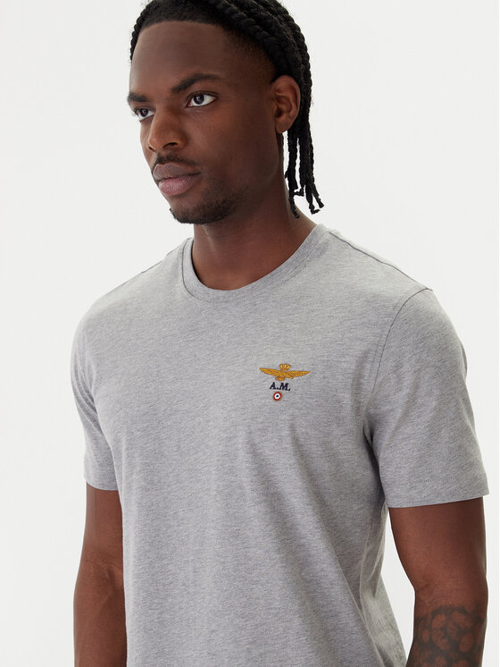 Aeronautica Militare Aeronautica Militare Camiseta 261TS1580UJ00372 Gris Regular Fit