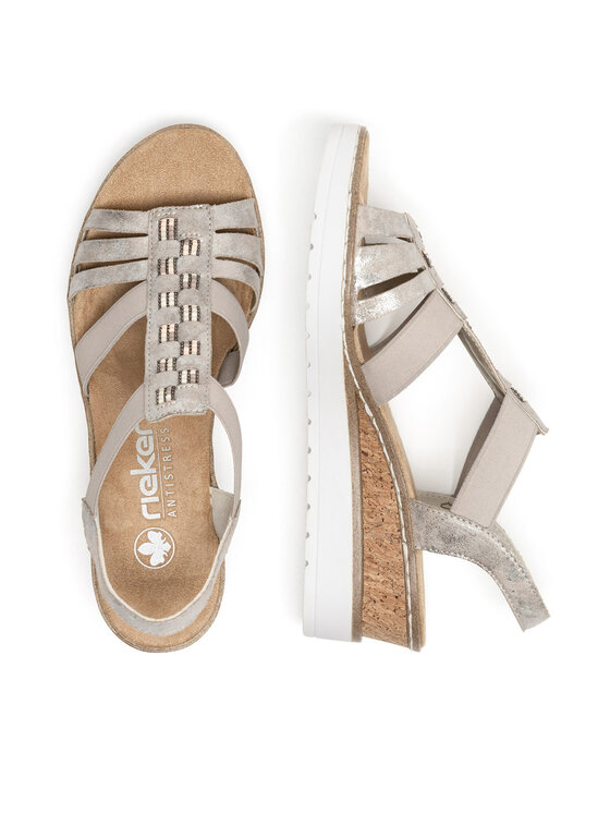 Rieker Sandali Rieker V3822-90 Beige