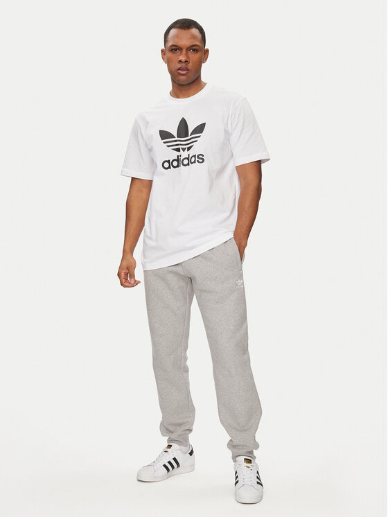 adidas adidas Majica adicolor Trefoil IV5353 Bela Regular Fit