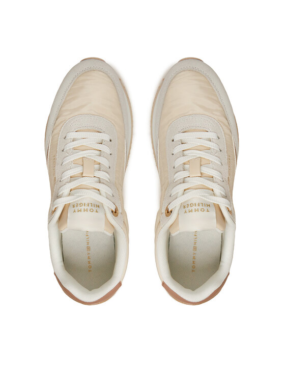 Tommy Hilfiger Zapatillas Tommy Hilfiger Essential Runner FW0FW08332 Écru