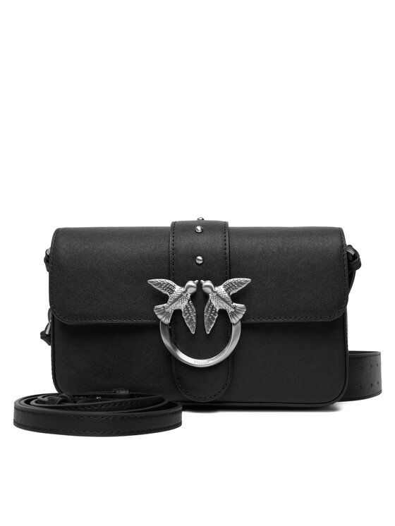 PINKO Kabelka PINKO Love One Slouchy Zip Mini AI 25-26 PLTT 105345 A2JG Černá