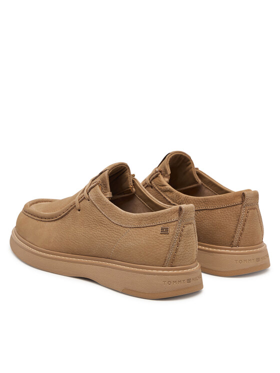 Tommy Hilfiger Обувки Tommy Hilfiger Comfort Nubuck Moc Toe Shoe FM0FM05975 Бежов