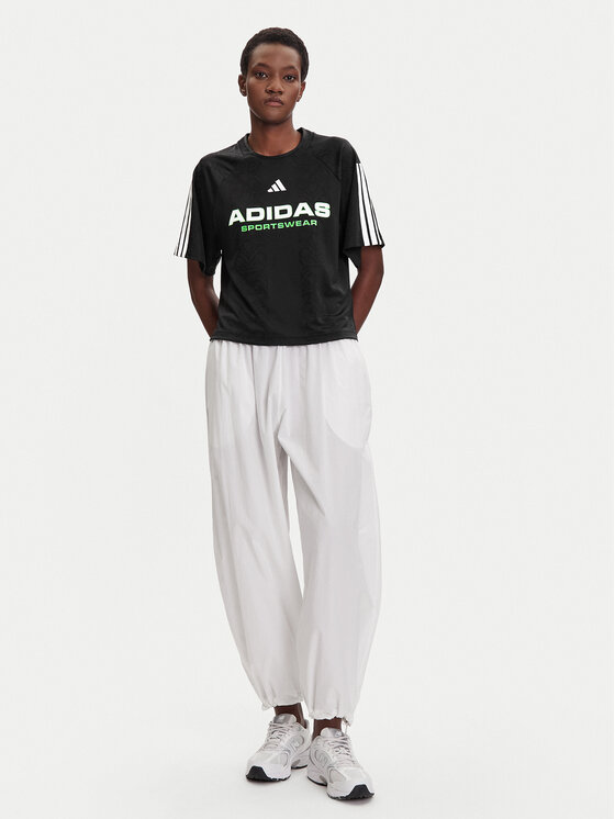 adidas adidas Футболка Tiro x Common Goal Jacquard JL9212 Чорний Loose Fit