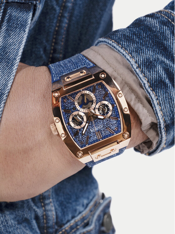 Guess Ročna ura Guess GW0786G2 Modra