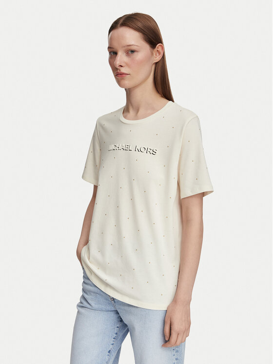 MICHAEL Michael Kors MICHAEL Michael Kors Camiseta MT6524Y97J Crema Regular Fit