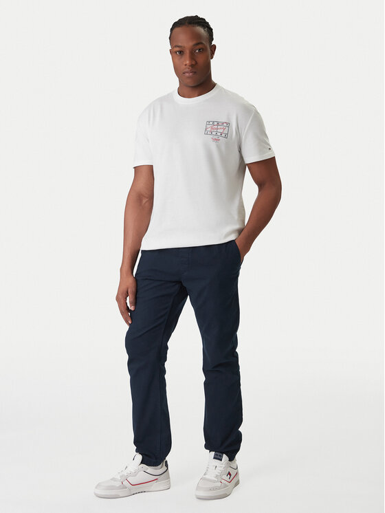 Tommy Jeans Tommy Jeans Camiseta DM0DM22319 Écru Regular Fit
