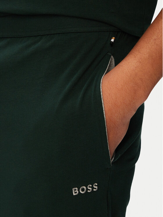 BOSS BOSS Camiseta Mix&Match 50515312 Verde oscuro Regular Fit