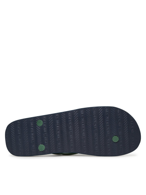 Jack & Jones Čības uz pirksta Jack & Jones Jfwlogo Palm Print Flip Flop Ln 12230642 Tumši zils