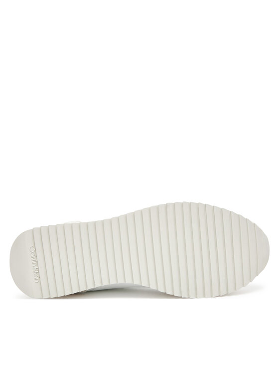Calvin Klein Jeans Sneakersy Calvin Klein Jeans Runner Laceup Mg Nylon Mix YW0YW01828 Bílá