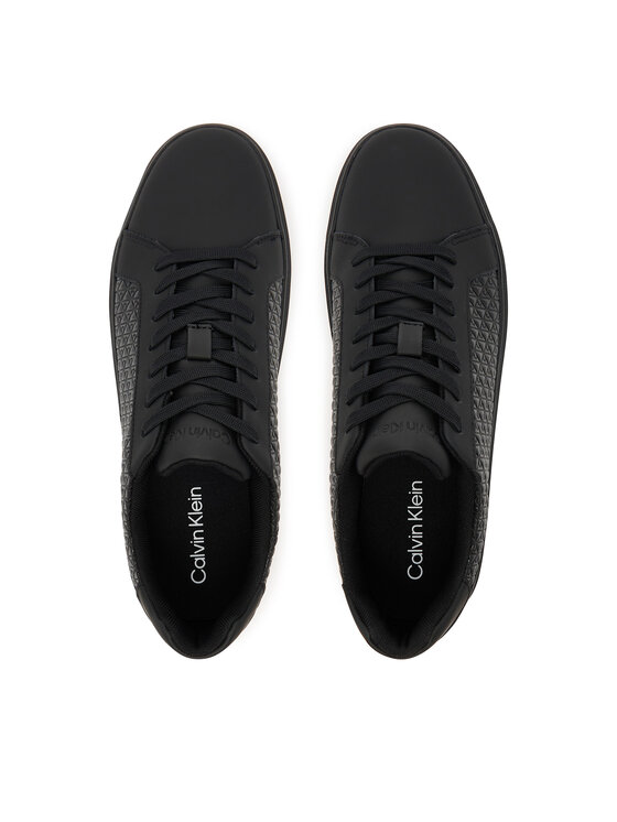 Calvin Klein Jeans Sneakersy Calvin Klein Jeans Classic Cupsole Laceup Aop YM0YM01431 Czarny