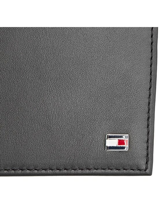 Tommy Hilfiger Portafoglio Tommy Hilfiger Eton Cc Flap And Coin Pocket AM0AM00652 Nero