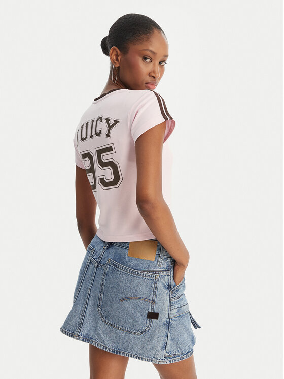 Juicy Couture Juicy Couture Camiseta Juicy Wag JCWCT126319 Rosa Slim Fit