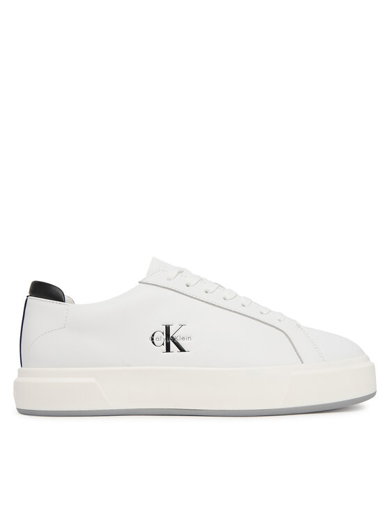 Calvin Klein Sneakersy Calvin Klein Basket Cupsole Laceup Lth Ml YM0YM01460 Biały