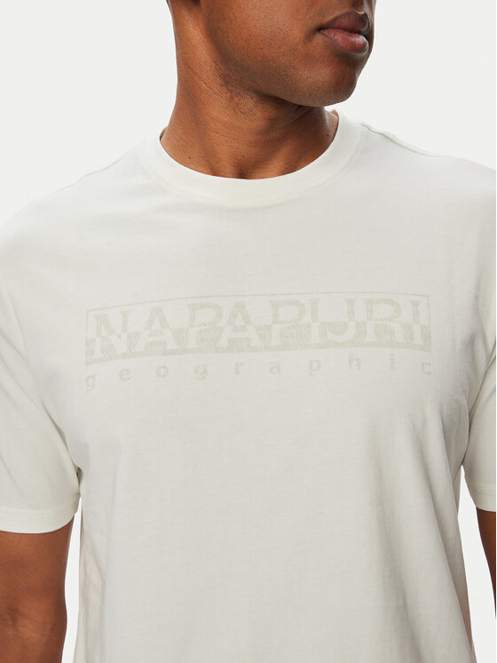 Napapijri Napapijri Camiseta S-Bollo SS 3 NP0A8BAF Blanco Regular Fit