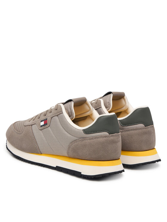Tommy Jeans Laisvalaikio batai Tommy Jeans Tj Runner Flag Mix EM0EM01774 Smėlio