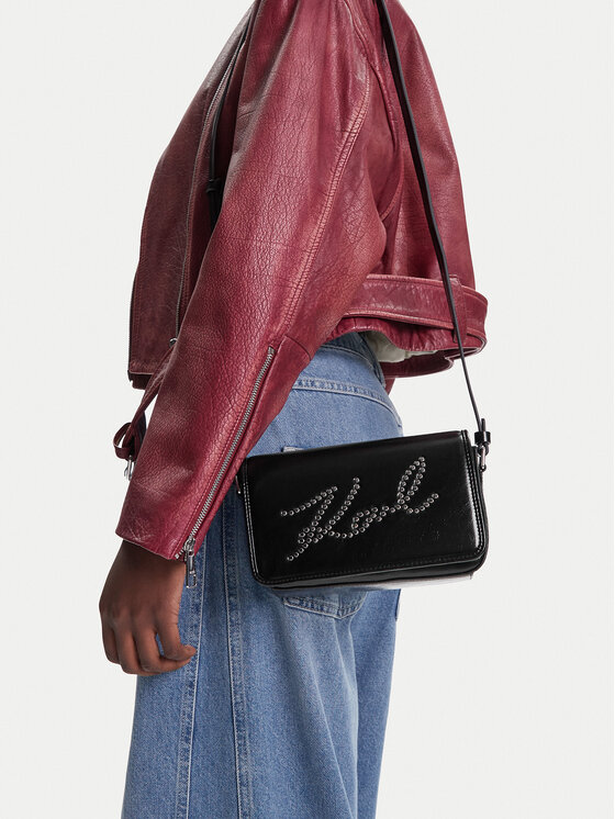 KARL LAGERFELD Kabelka KARL LAGERFELD A3W30304 Čierna