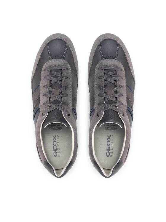 Geox Sneakersy Geox U Wells C U52T5C 02211 C9002 Sivá