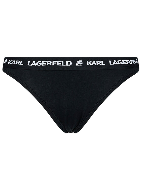 KARL LAGERFELD KARL LAGERFELD Klasikinių kelnaičių komplektas Logo Set 211W2127 Juoda