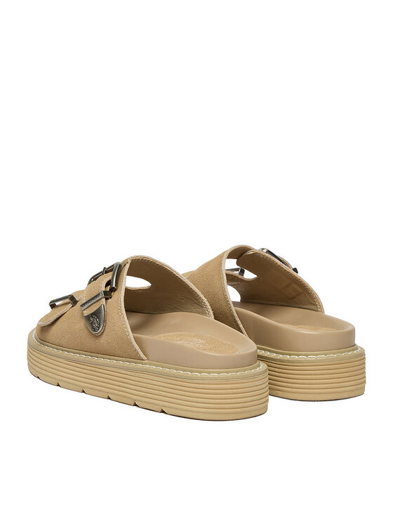 U.S. Polo Assn. Шльопанці U.S. Polo Assn. EO-TANIA001W/6S1 Бежевий