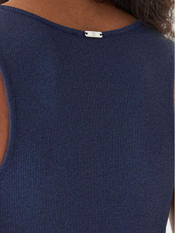 Fracomina Fracomina Top FS26ST4011K420Q7 Azul marino Slim Fit